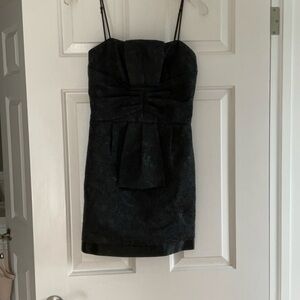 BCBG Paris Black Mini Dress Spaghetti Strap or Strapless